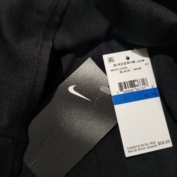 Nike Active Board Shorts Swimsuit Black Size X-Large - Picture 6 of 9